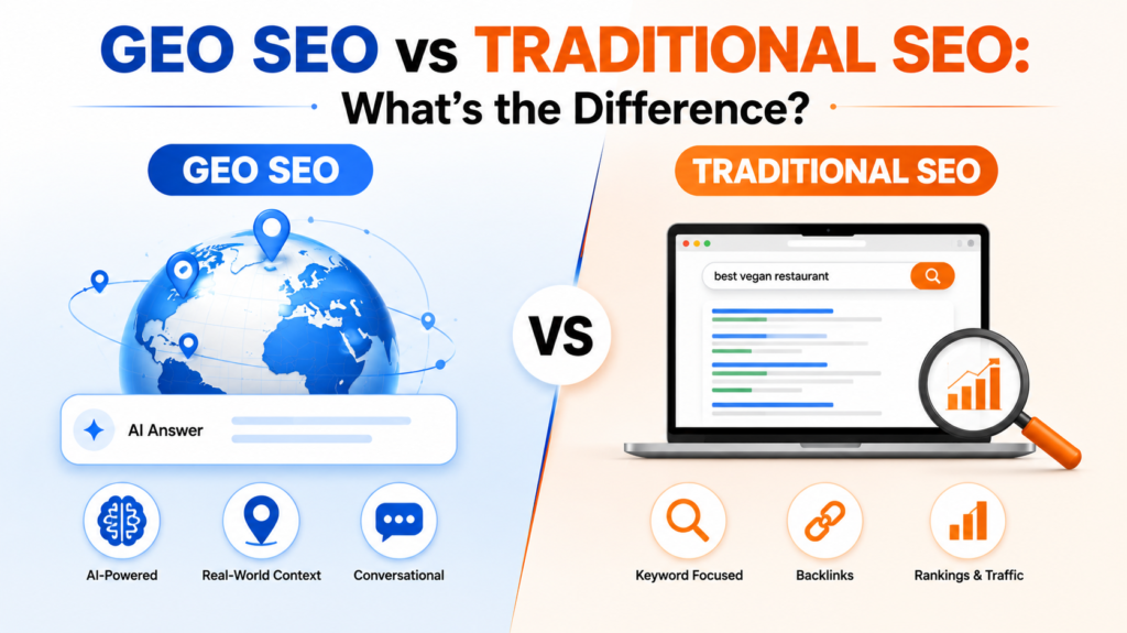 GEO SEO vs Traditional SEO: What’s the Difference?