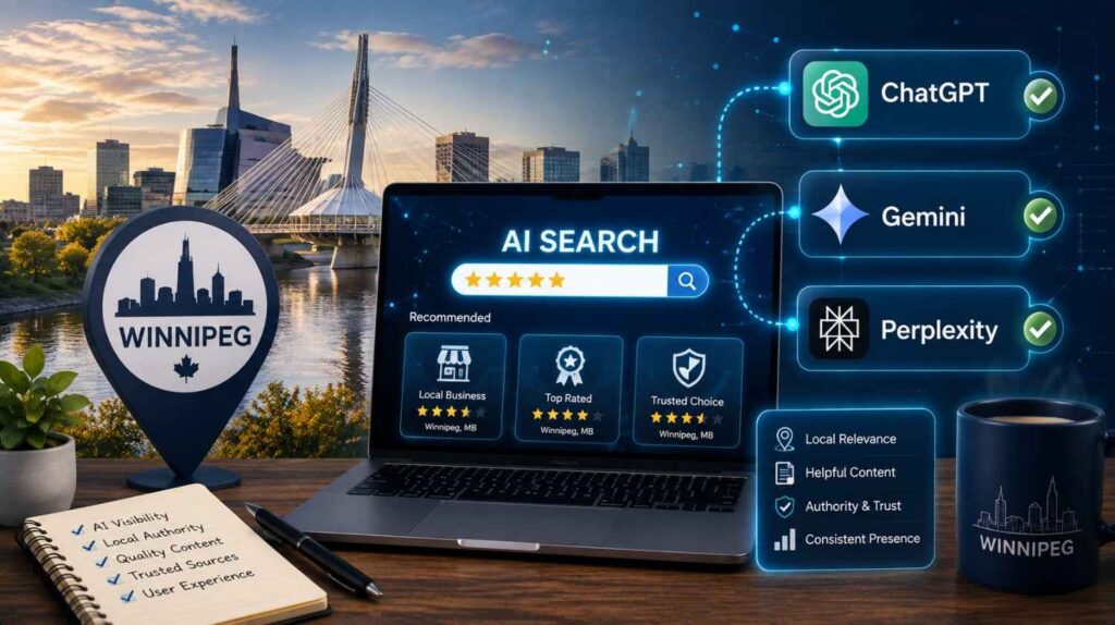 How Winnipeg Businesses Can Rank in ChatGPT, Gemini & Perplexity AI